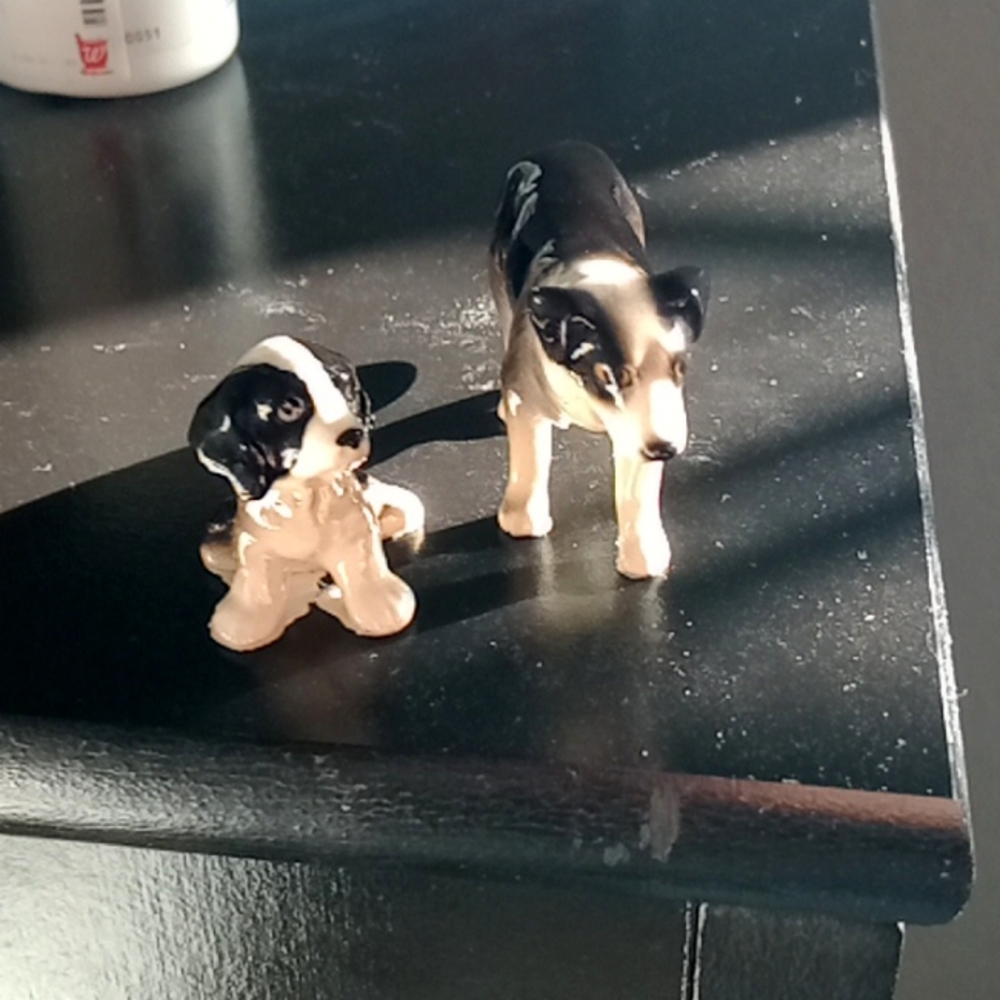 Hagen Renaker collie and pup